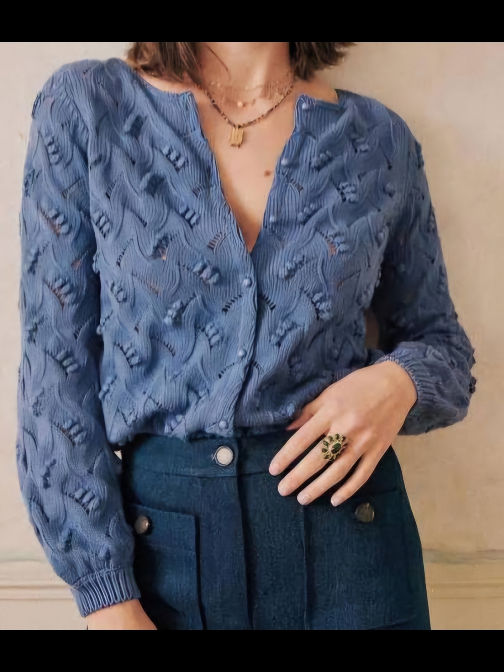 Gilet Marthe (Bleu Chambray)